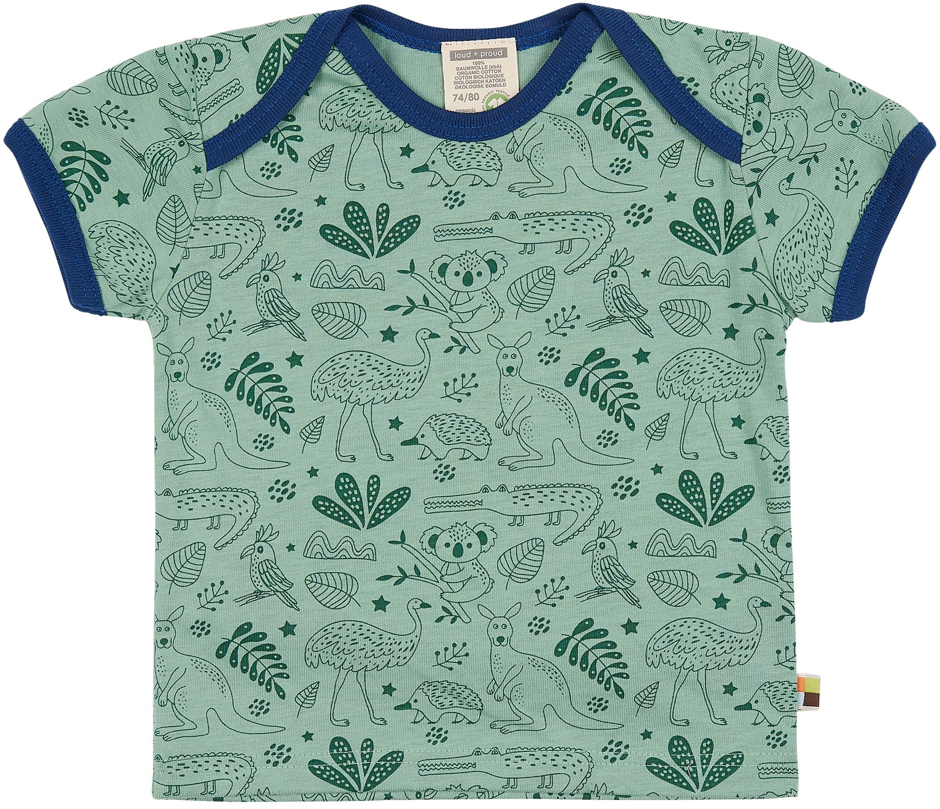 Gemustertes Kinder-Shirt bamboo