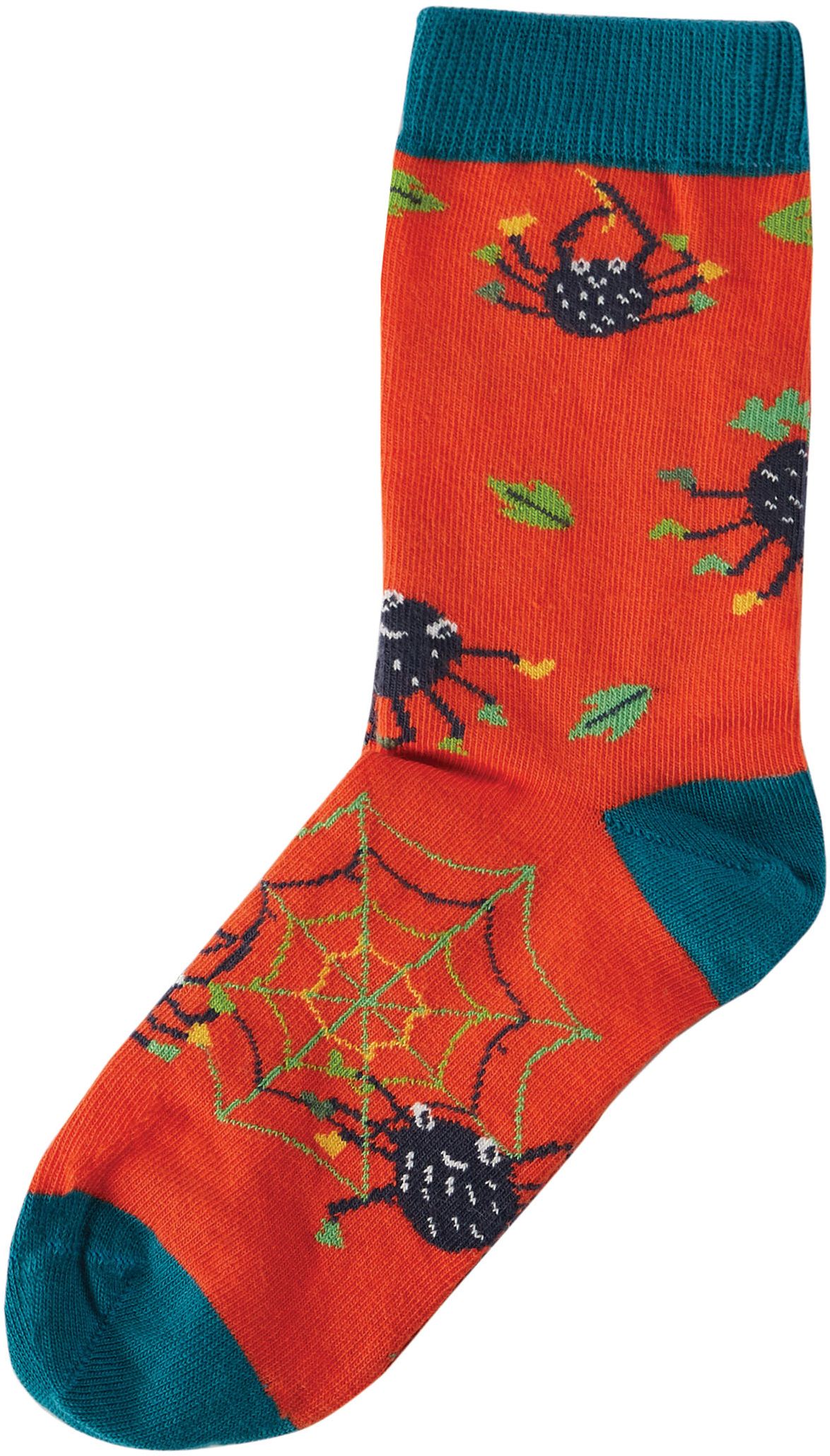 Kinder-Socken mit lustigen Spinnen
