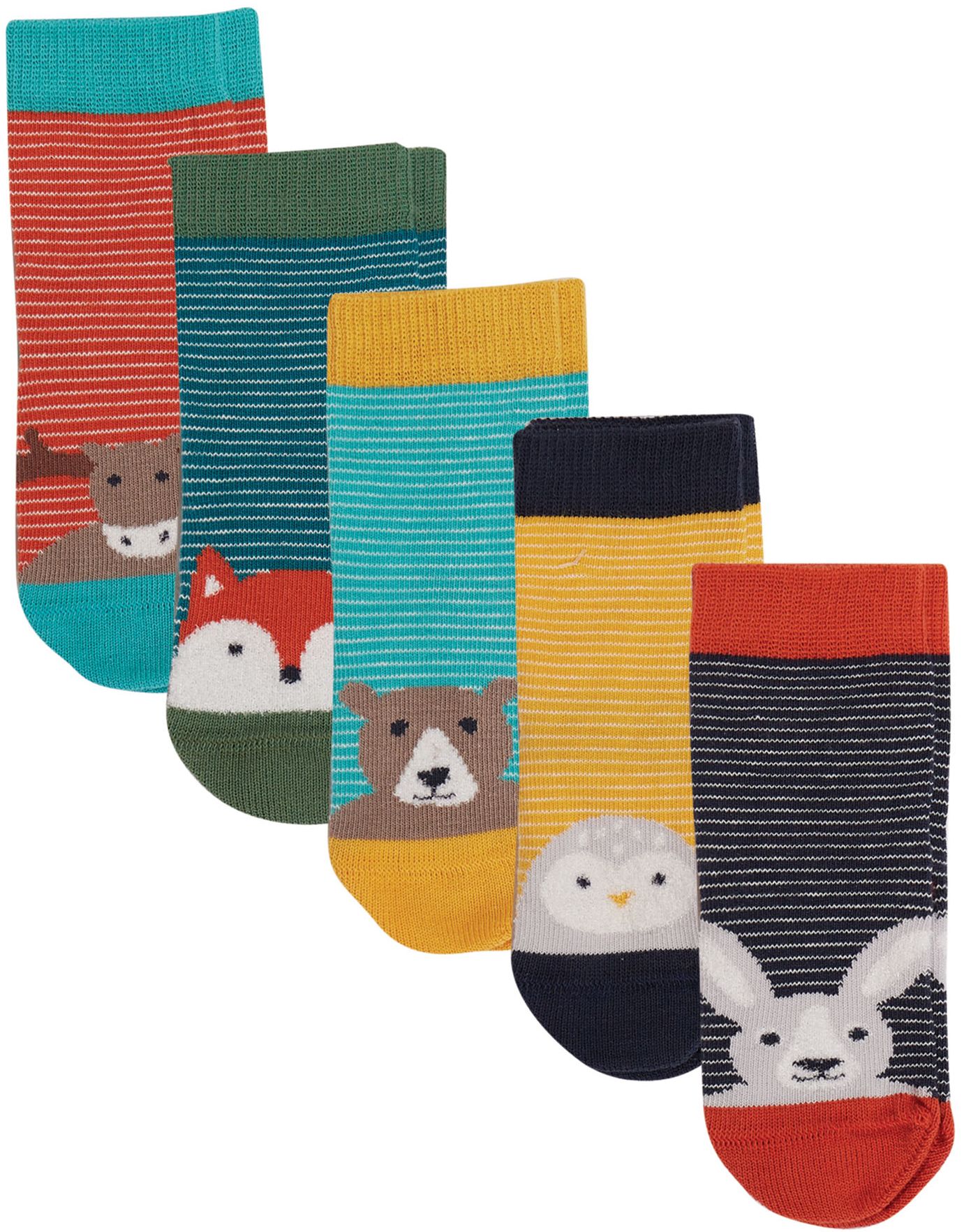 Gestreifte Socken für Kinder im 5er-Pack