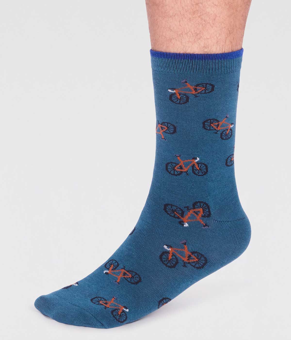 Bambus-Socken Marquis Bike Socks Teal Blue
