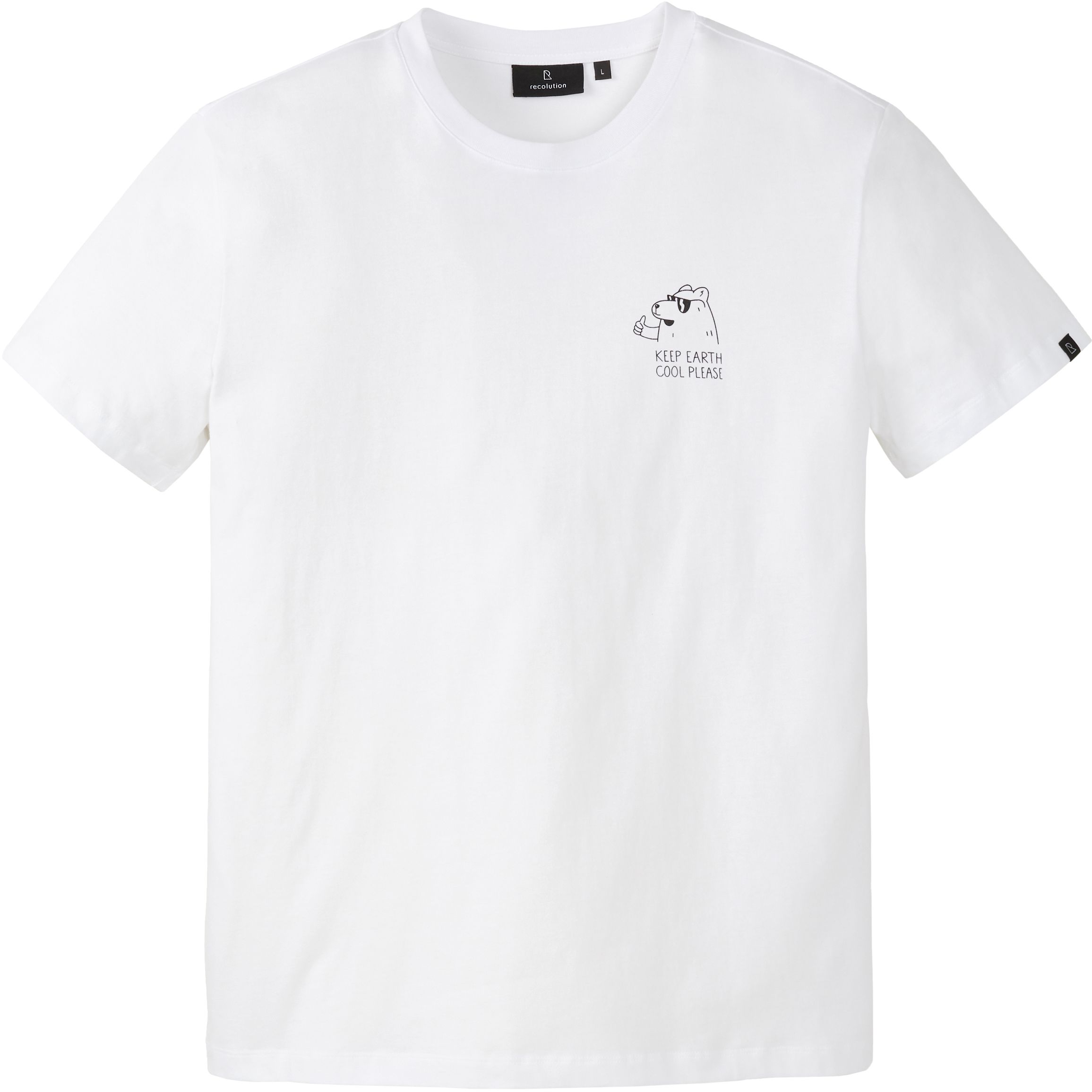 T-Shirt AGAVE EARTH COOL white