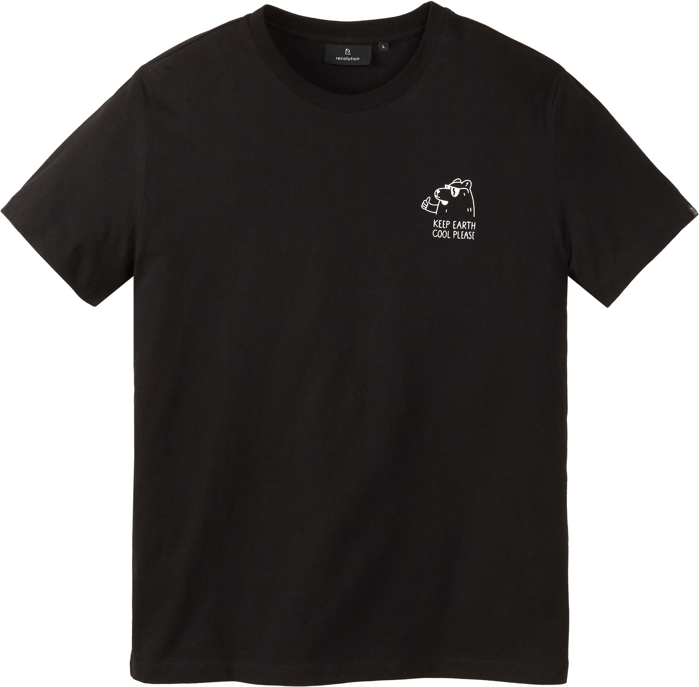 T-Shirt AGAVE EARTH COOL black