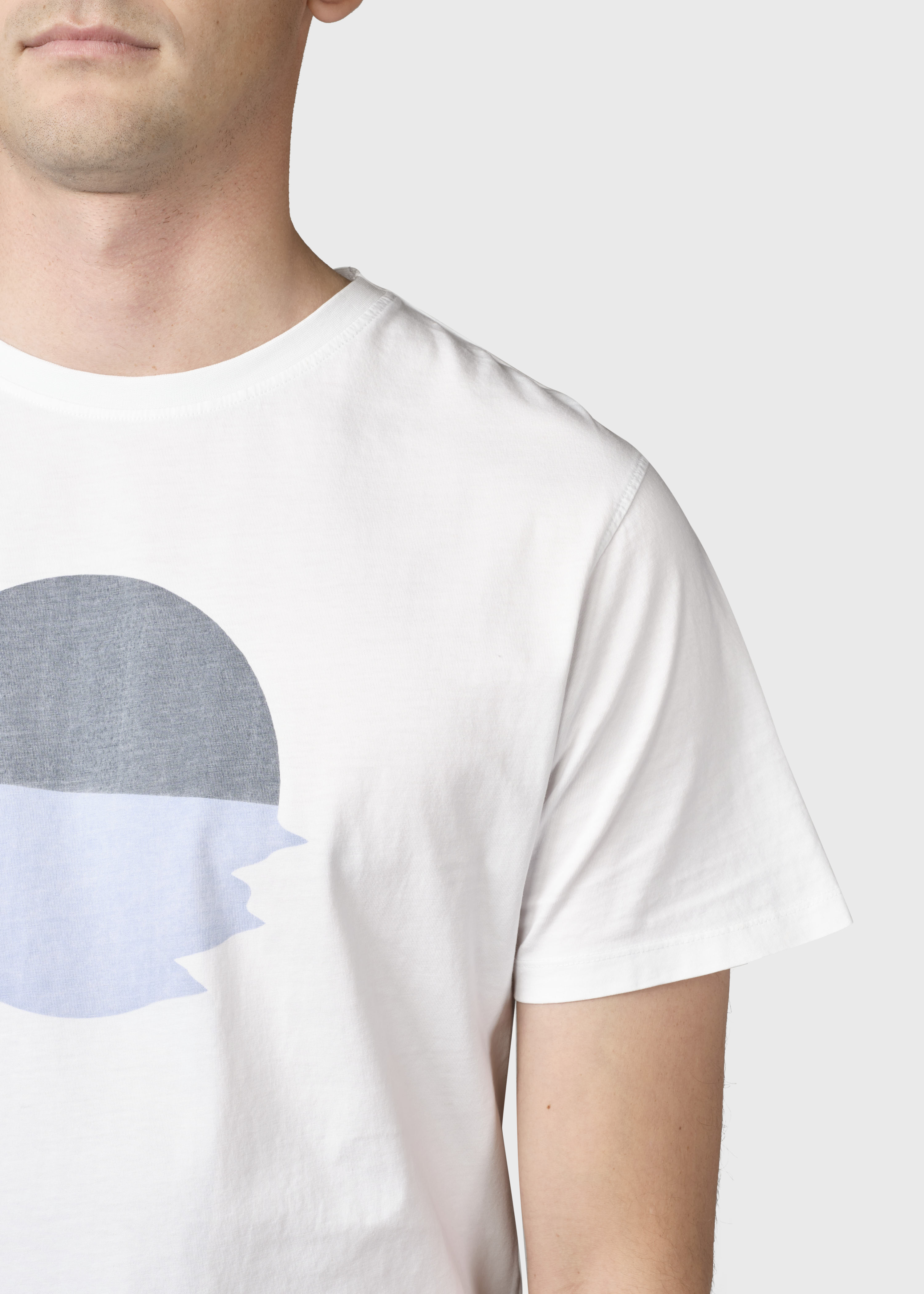 Bedrucktes T-Shirt Pelle tee White/navy/ocean