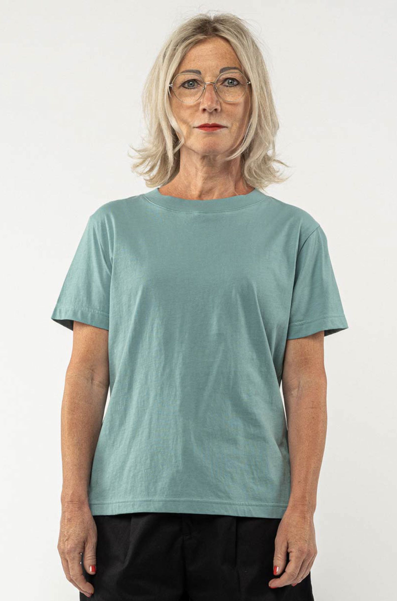 Basic T-Shirt KHIRA turquoise
