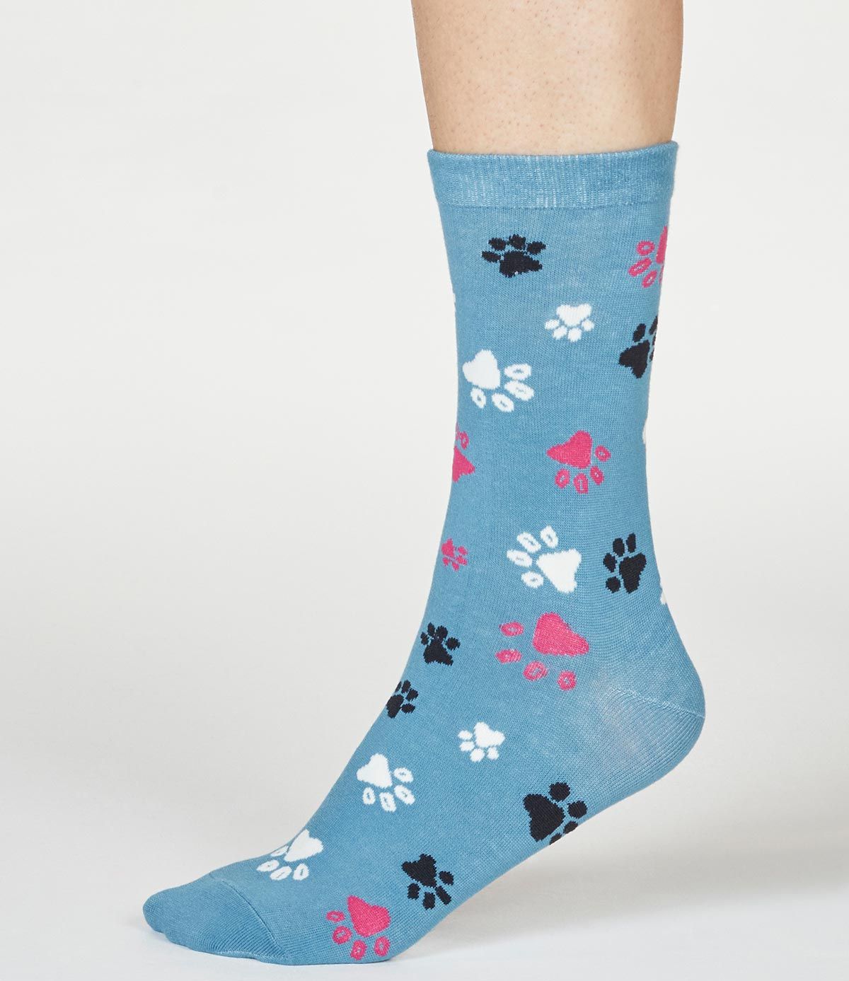 Damen-Socken Elsa Paw Print in River Blue 