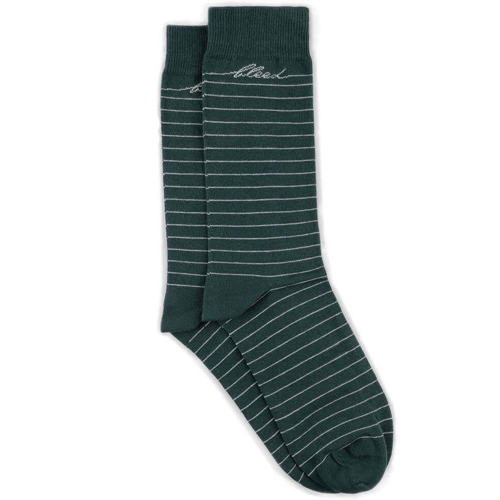 Gestreifte Socken Grün unisex