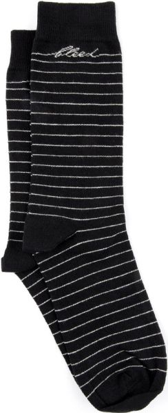 Gestreifte Socken schwarz unisex