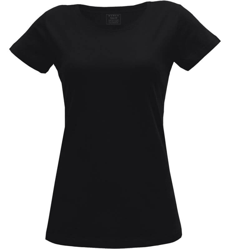 Schwarzes Basic T-Shirt für Damen