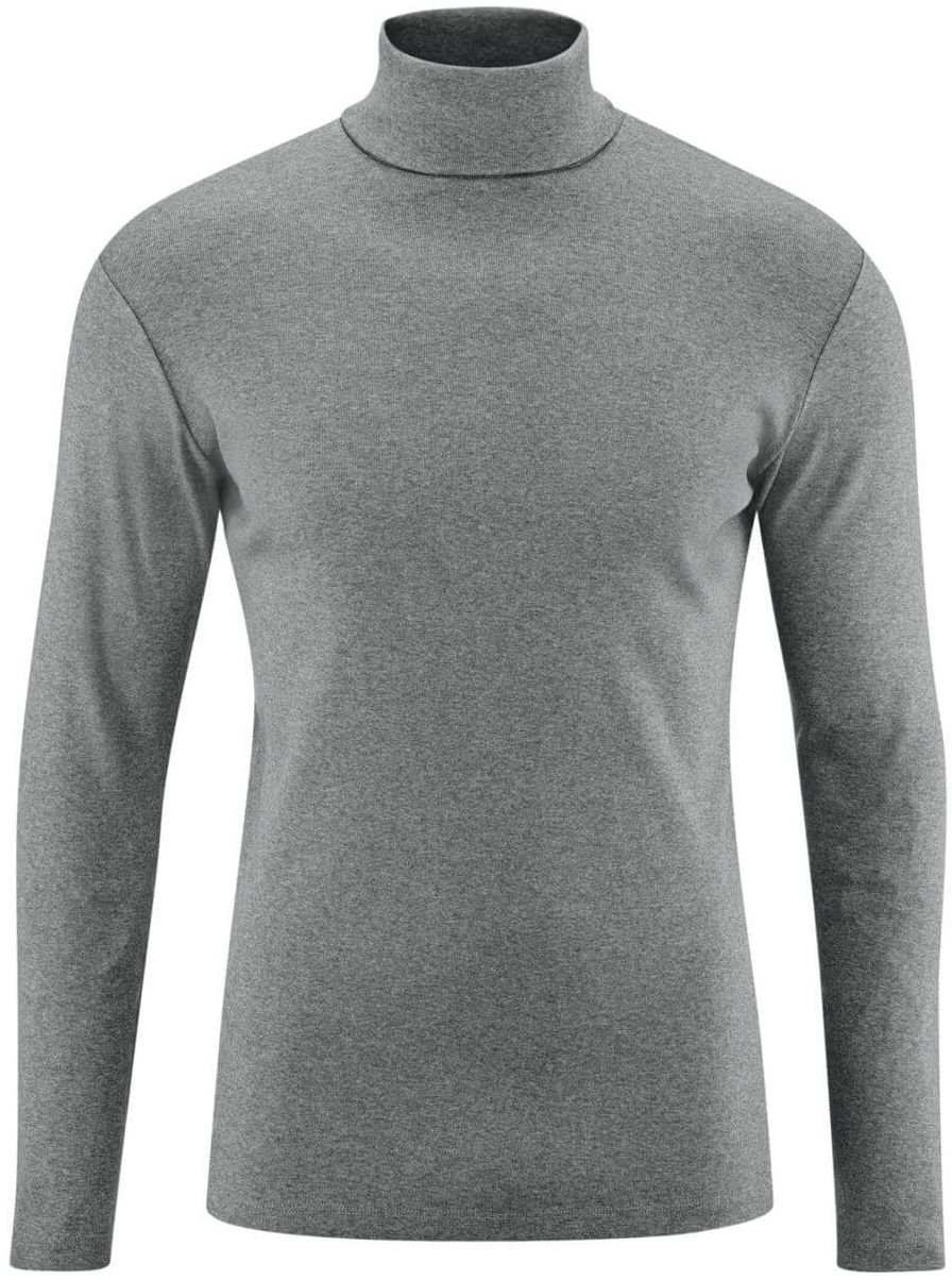 Rollkragen-Shirt HELGE grey melange