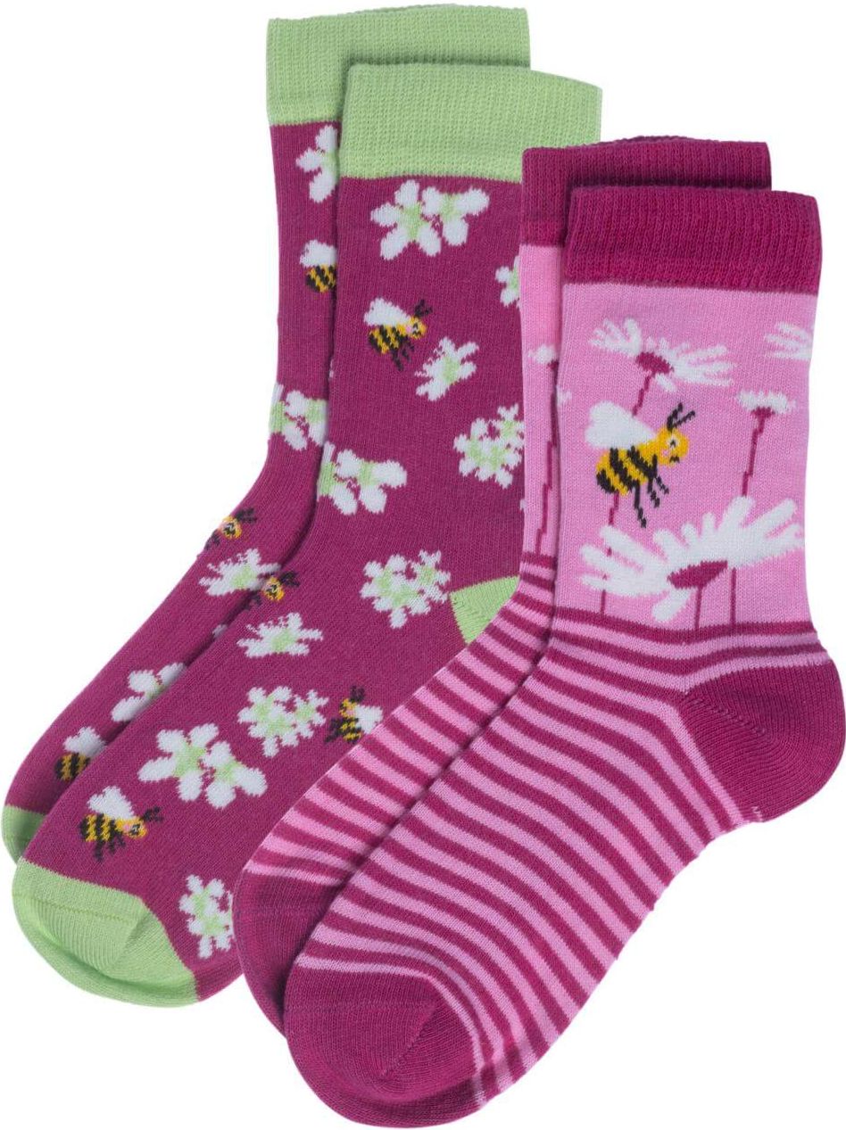 Kinder-Socken BEAR im 2er-Pack happy bees