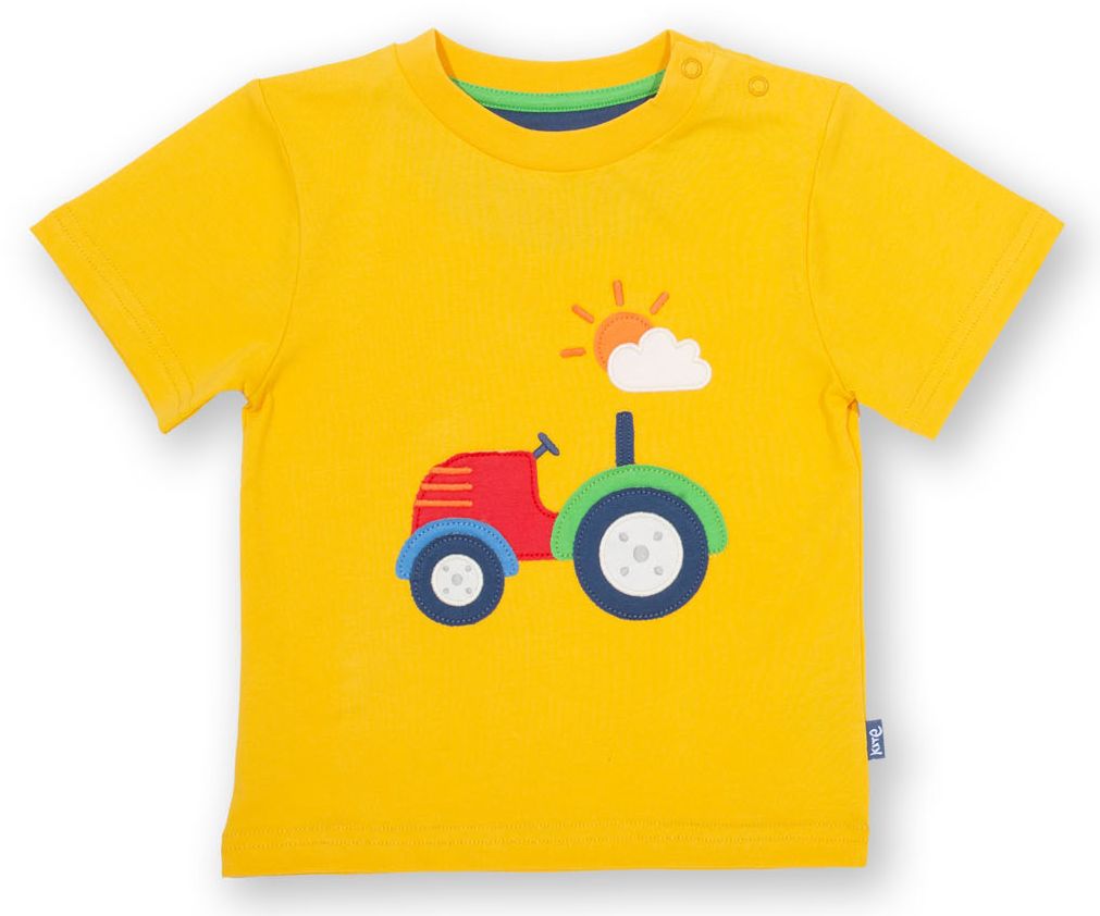 T-Shirt mit Traktor Applikation