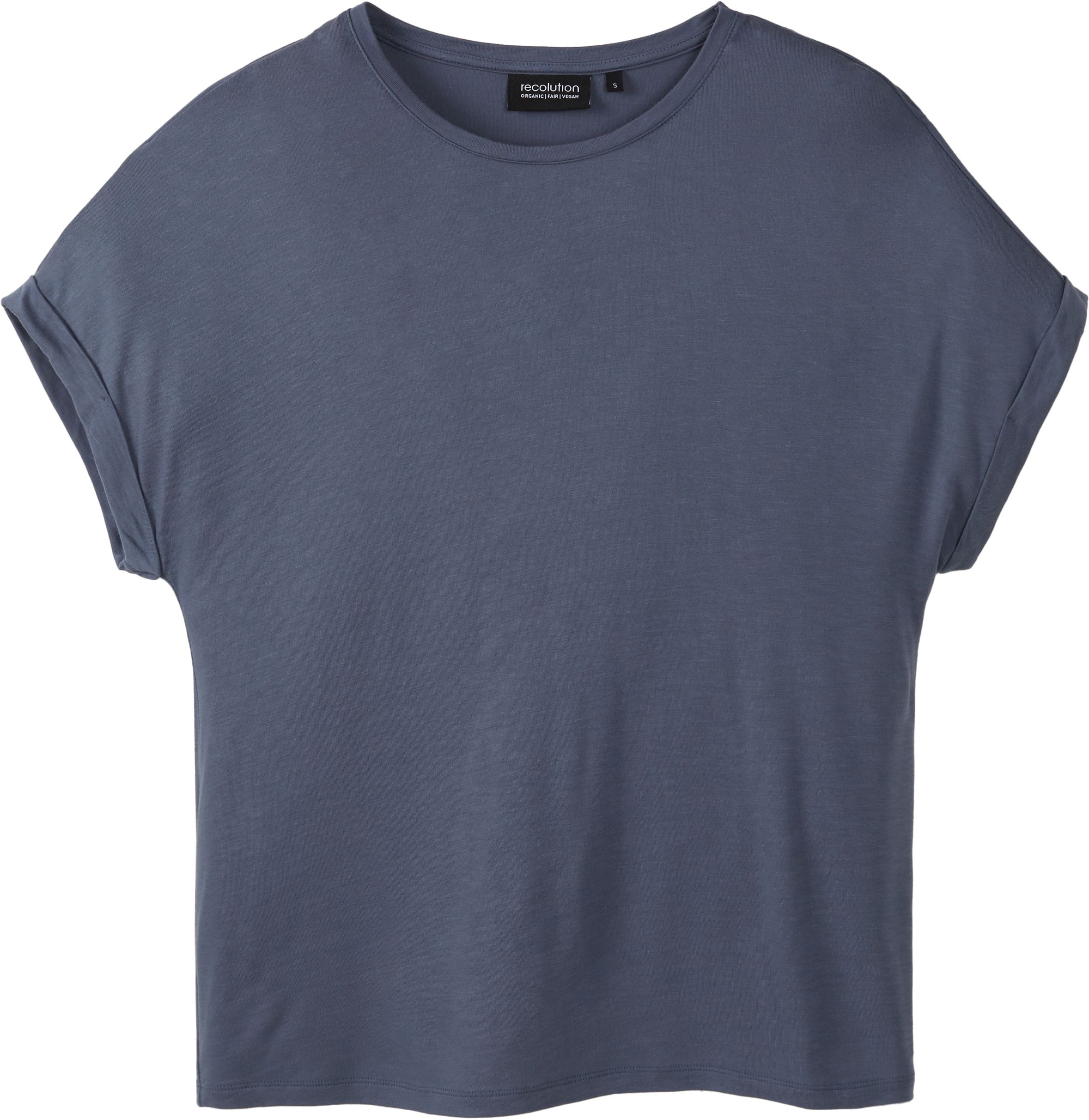 Basic T-Shirt MONSTERA dove blue