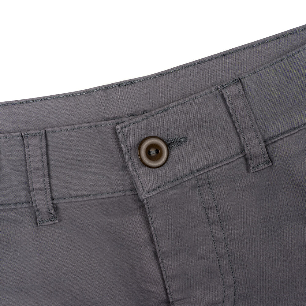 Eco Micro Chino-Shorts für Damen in Grau