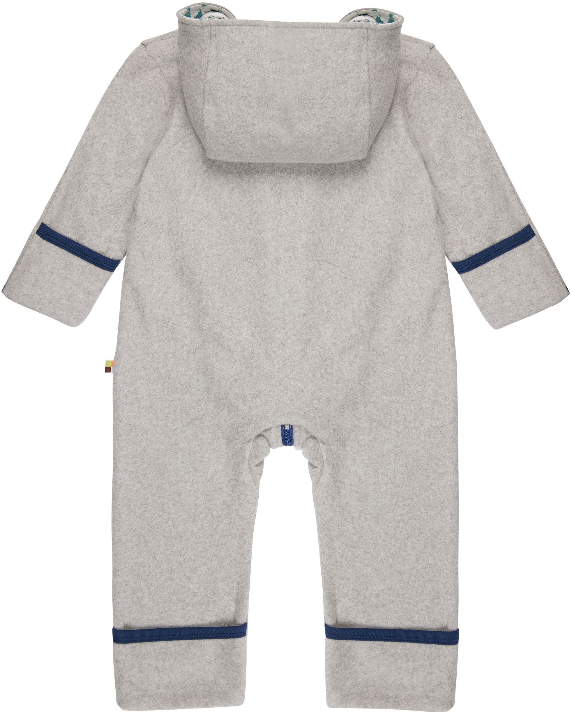 Weicher Fleece-Overall für Kinder in Grau
