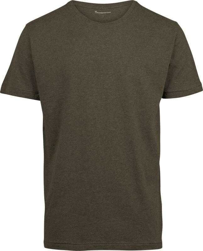 Basic T-Shirt Green Melange