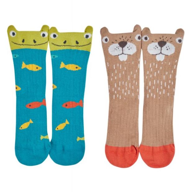 Lustige Socken im Doppelpack mit Tieren