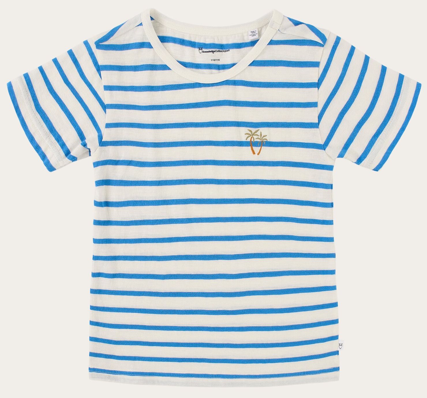 Gestreiftes Kinder-Shirt mit Palmen-Stickerei Campanula