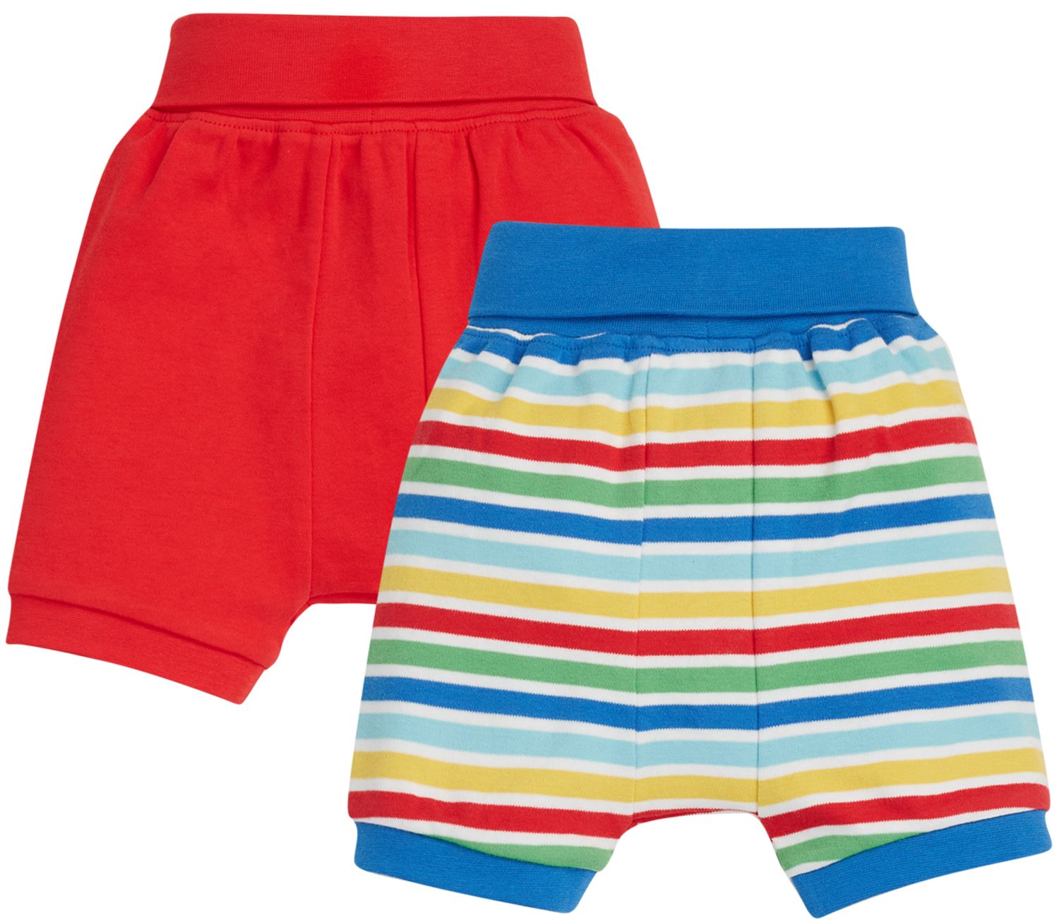 Shorts im Doppelpack Cobalt Rainbow Stripe/ Red