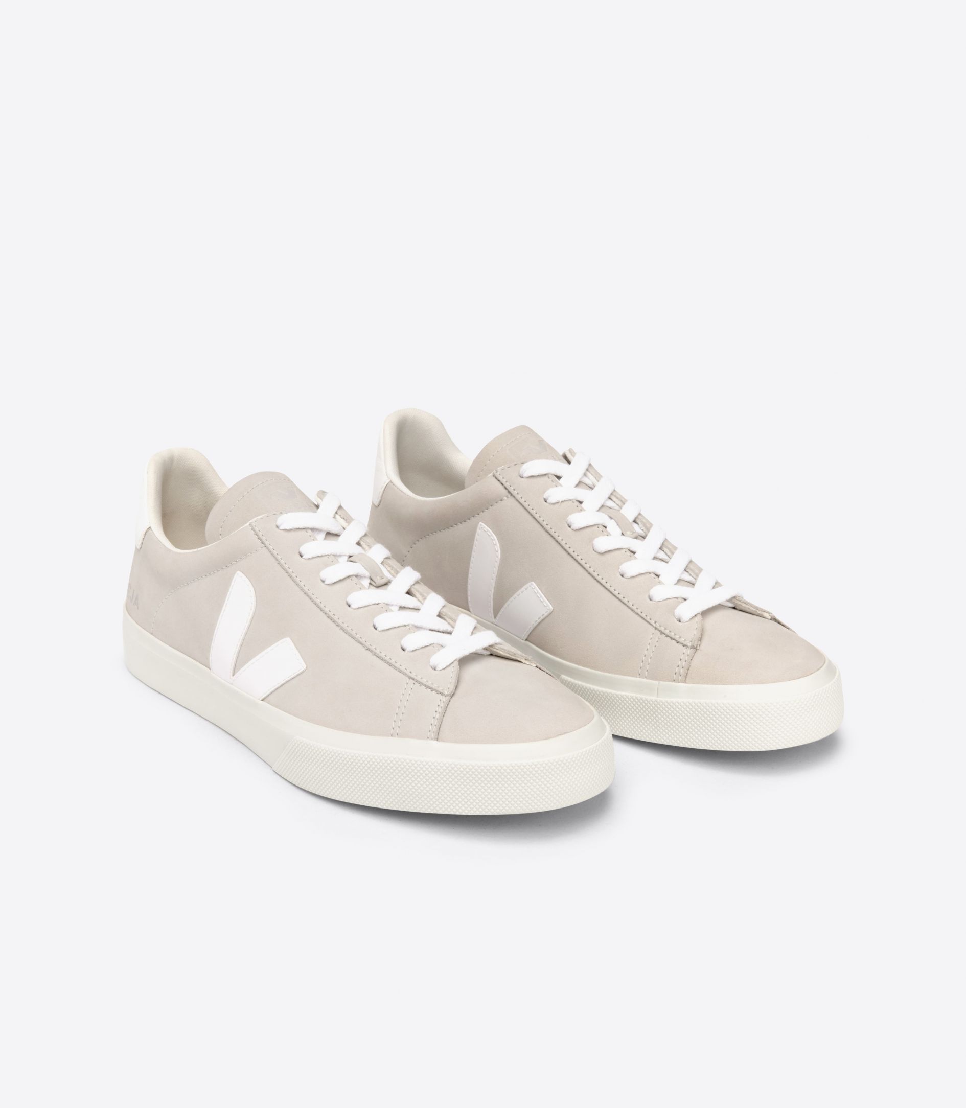 Damen-Sneaker Campo Nubuck Natural White