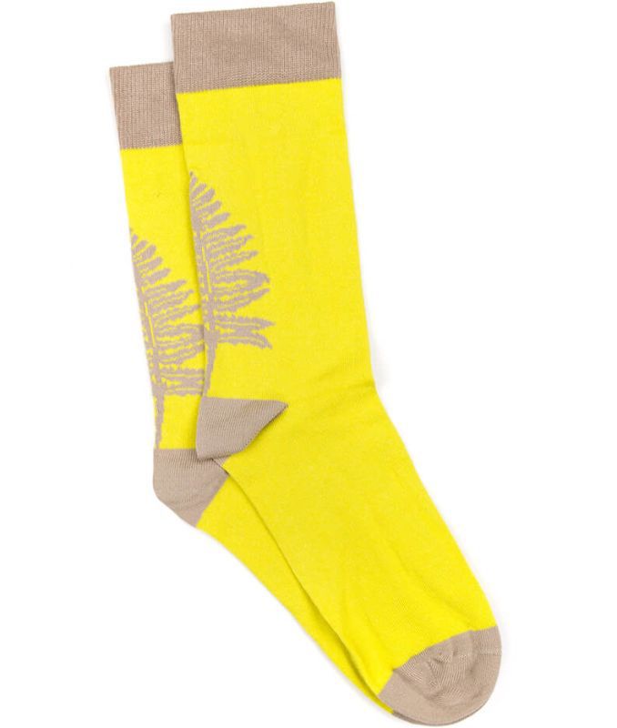 Gelbe Fernster Socken