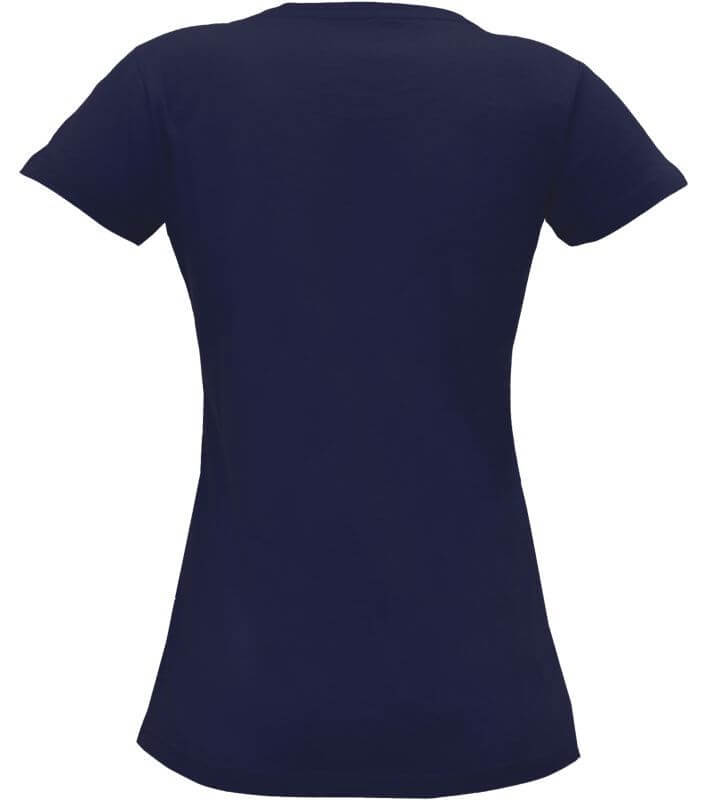 Dunkelblaues Basic T-Shirt für Damen