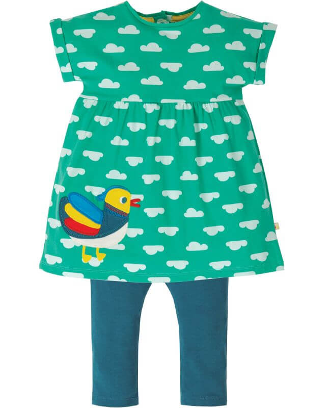 Süßes Baby-Outfit mit bunter Ente